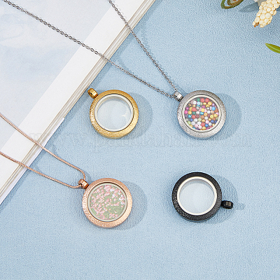 4 шт. 4-х цветные подвески-медальоны из нержавеющей стали STAS-HS0001-41-1