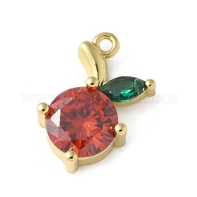 Латунные микро проложить кубического циркония подвески KK-P290-02D-G-1