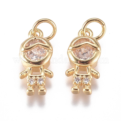Латунные микро проложить кубического циркония подвески ZIRC-G168-51G-01-1