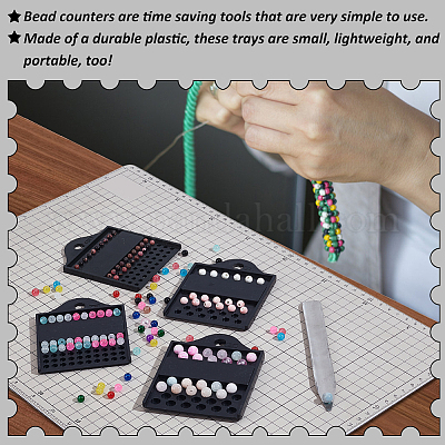 Пластиковые подставки для бусин диаметром 3/4/6/8 мм. KY-NB0001-67B-1