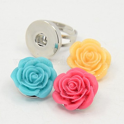 Wholesale DIY Adjustable Snap Ring Making for Ladies - Pandahall.com