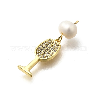 Латунные микро проложить кубического циркония подвески KK-Z093-23G-01-1