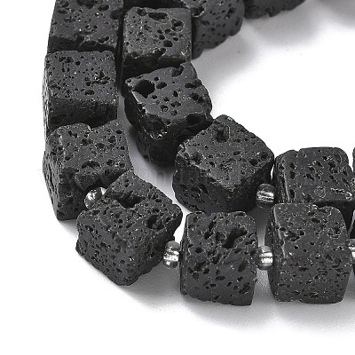Бусы из натуральной лавы G-D338-A11-1