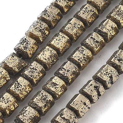 Гальванические бусины из натуральной лавы G-A251-A01-01E-1