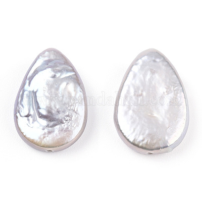 Бусы из натурального зернистого жемчуга кеши в стиле барокко PEAR-S020-Z01-1-1