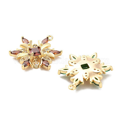 Латунные подвески из микро-паве KK-C054-01G-1