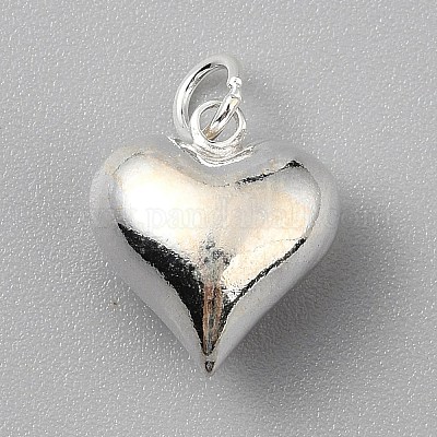 925 подвеска в виде сердца из стерлингового серебра с соединительными кольцами STER-WH20012-04A-1