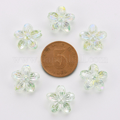 Прозрачные акриловые бусины TACR-S154-45C-327-1