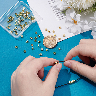 80шт многоугольные латунные бусины KK-UN0005-09-1