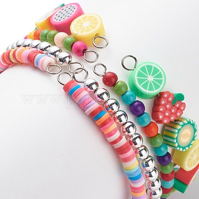 Preppy Neon Clay Bead Bracelets -   Clay bead necklace, Bracelets  handmade beaded, Beaded bracelets diy