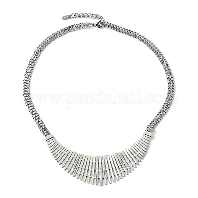 Массивные ожерелья с цирконием NJEW-Q322-02P-1