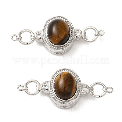 Латунные микро проложить кубического циркония магнитные застежки KK-A227-20P-01-1