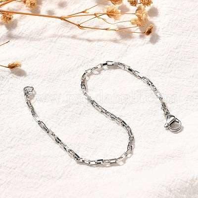 Браслеты-цепочки из хирургической нержавеющей стали 316 BJEW-JB01865-1