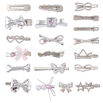 Заколки для волос из цинкового сплава и железа из кожи аллигатора PHAR-SP0001-04B-1