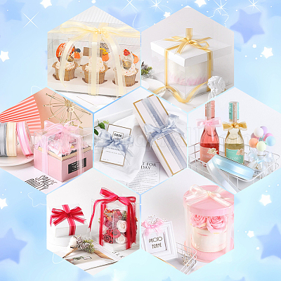 1 рулон однотонных лент из органзы ORIB-CY0001-02F-1