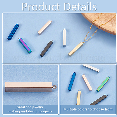 12 шт. подвески из нержавеющей стали 304 двух цветов STAS-BC0003-86-1