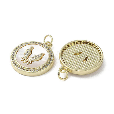 Латунные микро проложить кубического циркония подвески KK-G485-17C-G-1