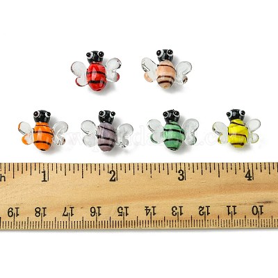 6шт 6 цвета бусины лэмпворк ручной работы LAMP-FS0001-55-1