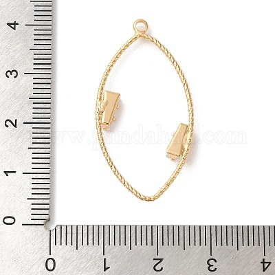 Подвески из прозрачного стекла из латуни KK-A227-10G-1