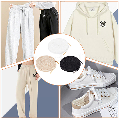 3 прядь 3 цвета плоские полиэстеровые сменные шнуры для затягивания DIY-BC0012-06-1