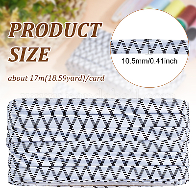 Плоский полиэстер эластичный шнур OCOR-WH0085-06B-1