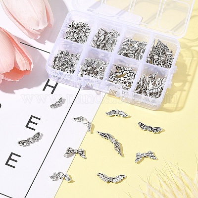 140шт 8 стиля бусины из сплава в тибетском стиле TIBEB-FS0001-18-1