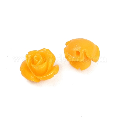 Резные бусины из синтетического коралла&nbsp;CORA-M001-07M-1