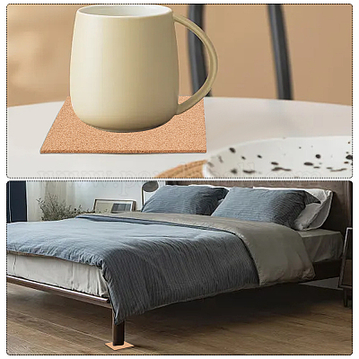 Самоклеящаяся пробковая подставка AJEW-WH20042-14A-1