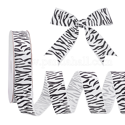 50 ярд полиэстеровой ленты с принтом зебры OCOR-PH0006-1