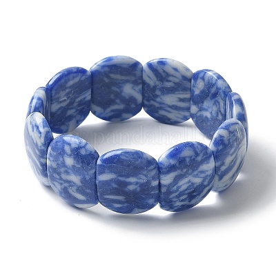 Браслеты из бисера ручной работы в технике лэмпворк для мужчин и женщин BJEW-G738-01B-13-1