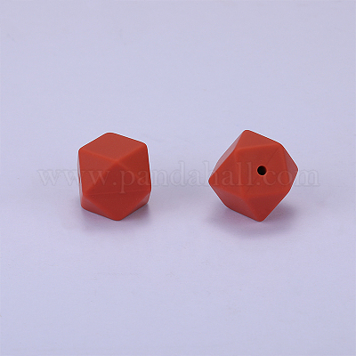 Шестиугольные силиконовые фокусные бусины SI-JX0020A-81-1