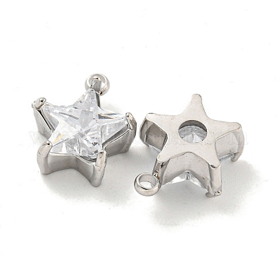 Подвески из нержавеющей стали 304 с кубическим цирконием STAS-L278-008P-1