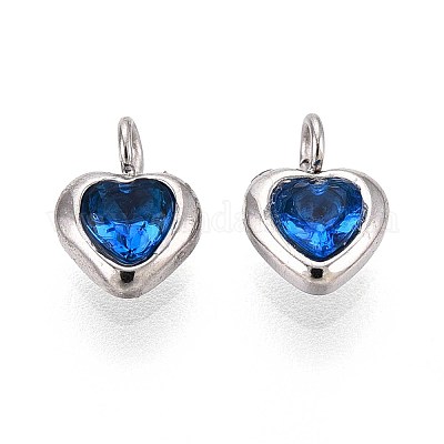 Подвески из нержавеющей стали 304 с микропаве из кубического циркония STAS-L022-396C-P-1