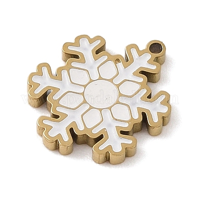 Рождественская тема ионное покрытие(ip) 304 эмалированные подвески из нержавеющей стали STAS-Z083-08G-07-1