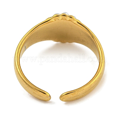 Круглые перстни из синтетического малахита RJEW-U015-03G-1