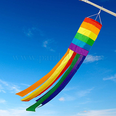 День независимости флаг-ветроуказатель в виде колонны AJEW-WH20017-74B-1