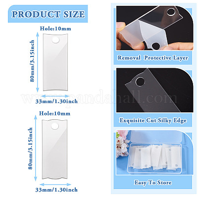 2 пакетик 2 стилей акриловые пустые этикетки большие подвески FIND-TA0004-77B-1