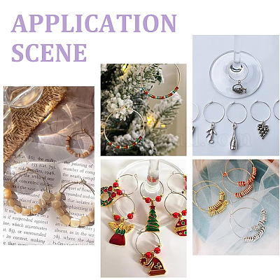 40 шт. 4 стиля фурнитуры для сережек-колец из хирургической нержавеющей стали 316L STAS-UN0053-40-1