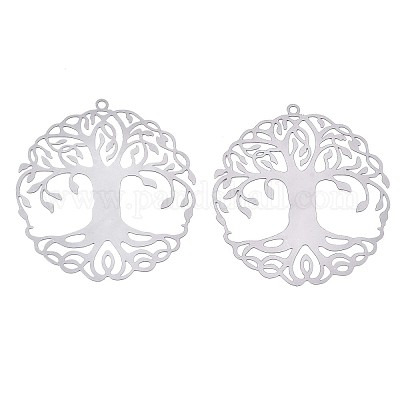 Не тускнеющие филигранные подвески из нержавеющей стали 201 X-STAS-S118-030P-1