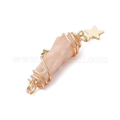 3 шт. 3 стиля гальванизированные натуральные кварцевые кристаллы самородки медная проволока обернутые подвески PALLOY-JF03126-1