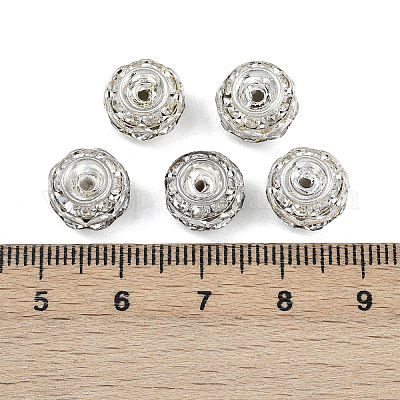 Латунные кристалл горный хрусталь бисер RB-9X10-1