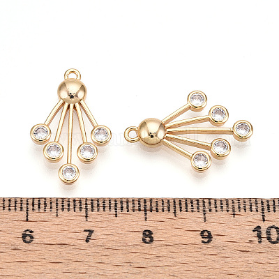 Латунные микро проложить кубического циркония подвески KK-N262-107B-G-1