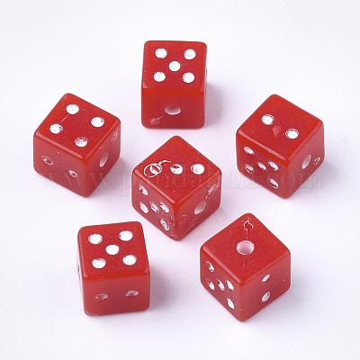 Acrylic Dice Beads