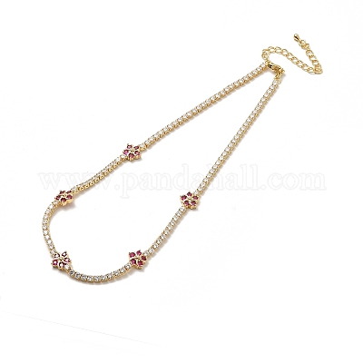 Ожерелье-цепочка из кубического циркония для девушки NJEW-A005-05G-1