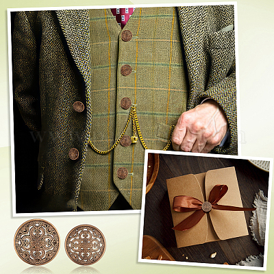 50 шт. 5 стиля пуговицы из сплава с тремя отверстиями на ножке BUTT-GA0001-21-1