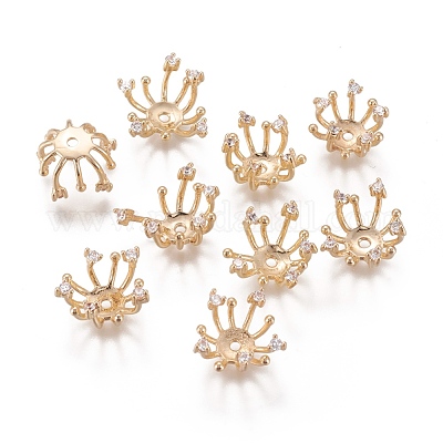 Шапочки и конусы для бусин KK-I643-21G-1