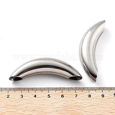 Некорневая трубчатая бусина из нержавеющей стали 201 STAS-Z057-08P-1