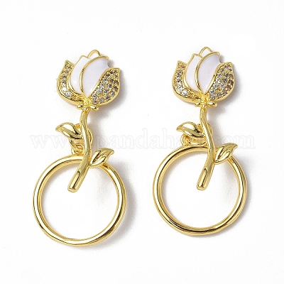 Латунные застежки-молнии из прозрачного кубического циркония KK-P223-49G-02-1