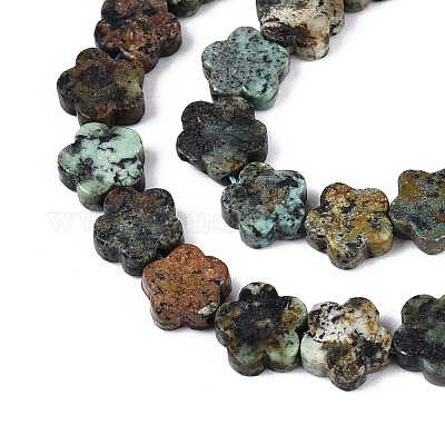 Бусы натуральная африканская бирюза (яшма) G-N257-24A-05-1