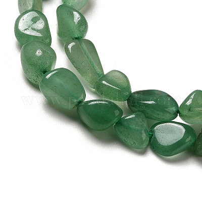 Естественный зеленый авантюрин бисер нитей G-I351-A06-1